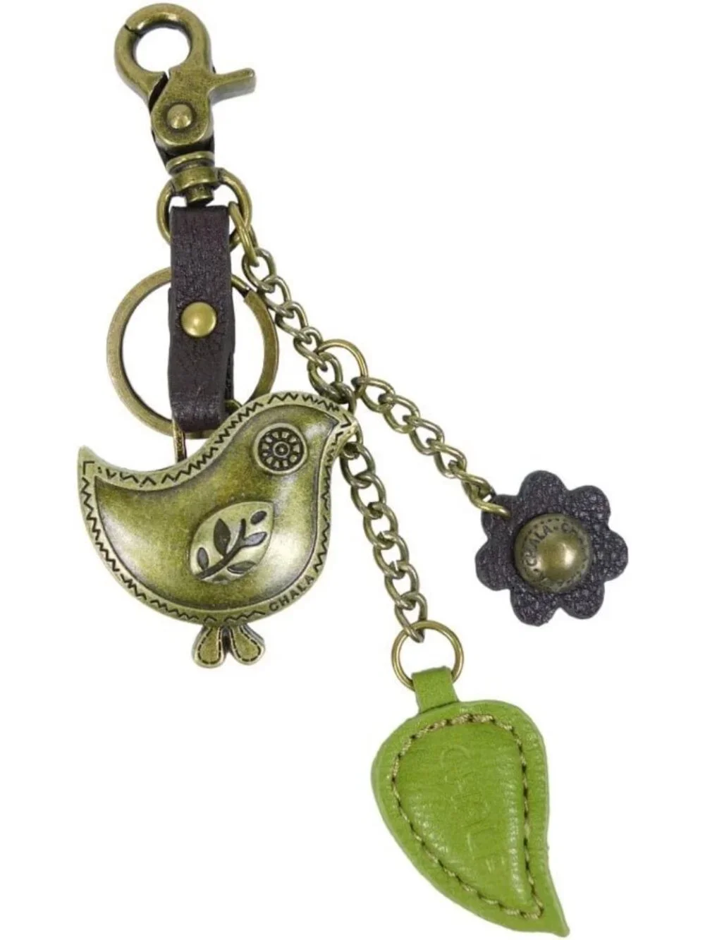 Charming Decorative Purse Charm Key Fob Keychain - Stylish Metal Accessory